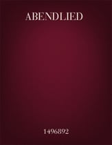 Abendlied Two-Part choral sheet music cover